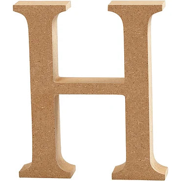 Letter H MDF 13cm