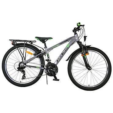 Volare Cross Fiets - 24" - Grijs - 18 versnellingen - Twee h