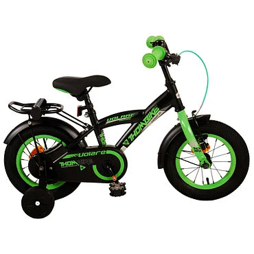 Volare Thombike Fiets - 12 inch - Zwart Groen