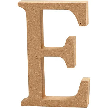 Letter E MDF 13cm