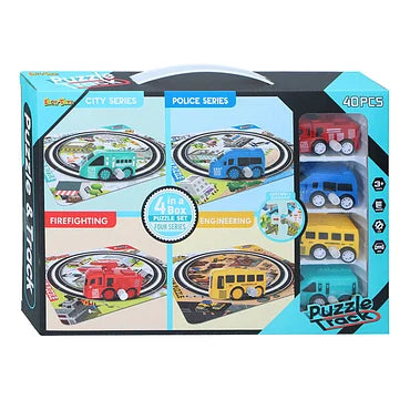 Spoorpuzzelset met Voertuig