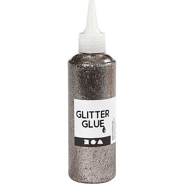 Glitterlijm Zilver