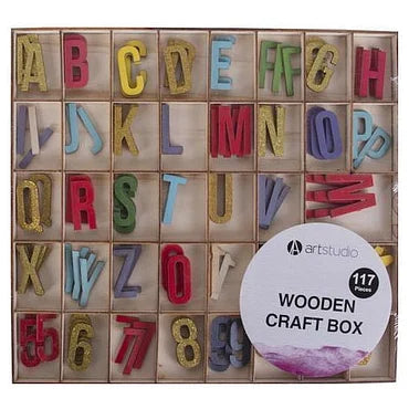 Houten Letters Gekleurd