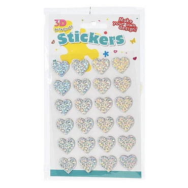 3D Stickers Hartjes