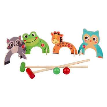 Houten Croquetspel Dieren