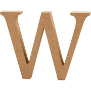 Letter W MDF 13cm