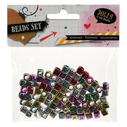 Kralenset Metallic Letters