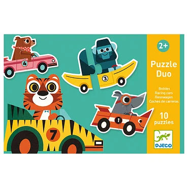 Djeco Duo Voertuigen 10in1 Puzzel