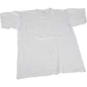 T-shirt Wit met Ronde Hals Katoen