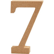 Cijfer 7 MDF 8cm