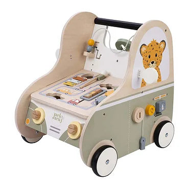 Houten Loopwagen Auto Jack & Jacky