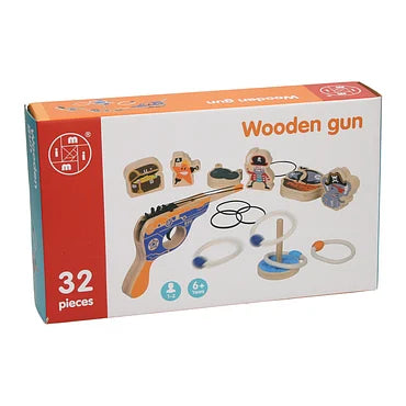Houten Elastiek Pistool met Doelwitten