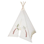 Tipitent Wit met Plantenprint