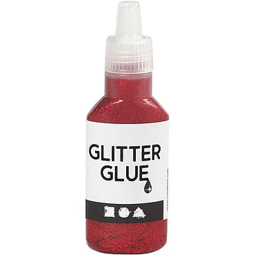 Glitterlijm Rood