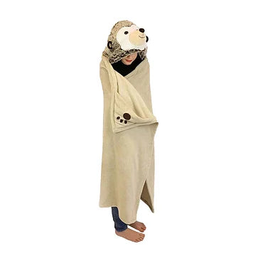Noxxiez Knuffeldeken met Capuchon Egel