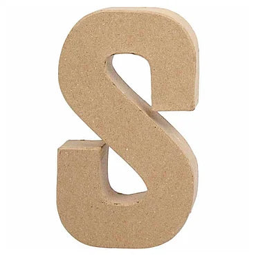 Letter Papier-maché - S