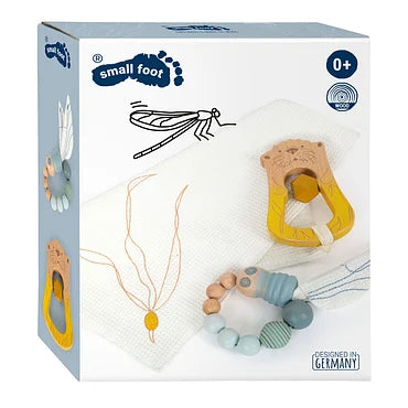 Small Foot - Knuffeldoekje Zeekust met Rammelaar en Grijpring