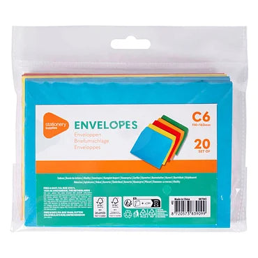 Gekleurde Enveloppen C6