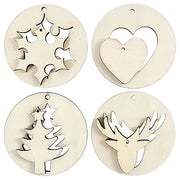 Houten Kersthangers 2in1