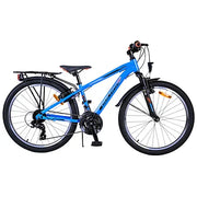 Volare Cross Fiets - 24" - Blauw - 18 versnellingen - Twee h