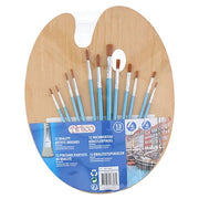 Verf Penselen met Houten Schilderspalet