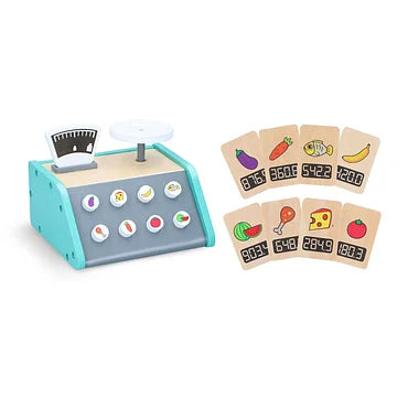 Houten Weegschaal met Kaartjes