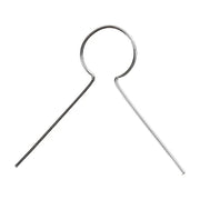 Metalen hanger - Verzilverd