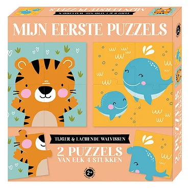 Mijn Eerste Puzzels - Tijger & lachende walvissen