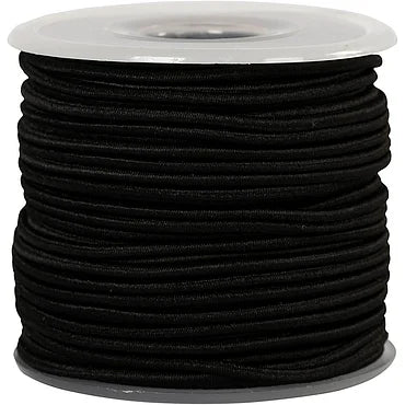 Elastiek Dikte 2mm Zwart