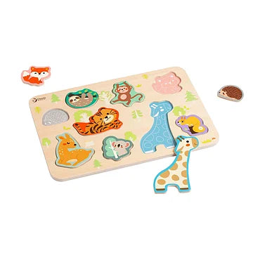Classic World Houten Inlegpuzzel Dieren Puzzel