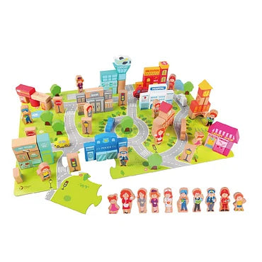Classic World Houten Blokken Stad