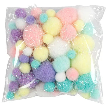 Pom-poms Pastelkleuren