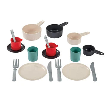 Ecoiffier 100% Chef Servies en Bestek in Pan