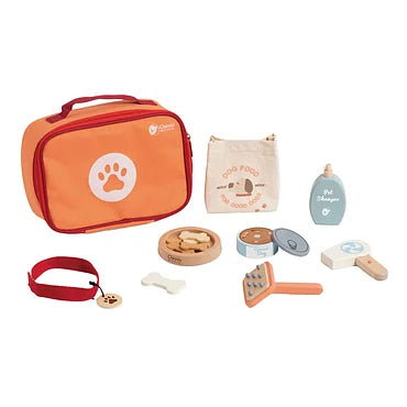 Classic World Houten Dieren Verzorgen Speelset in Tas