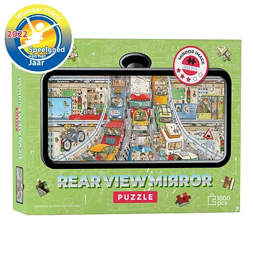 Rearview Mirror Puzzel 'Verkeersdrukte'