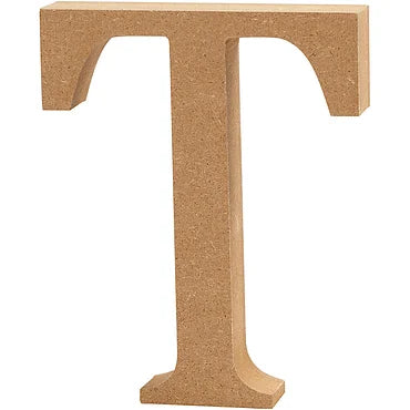 Letter T MDF 13cm