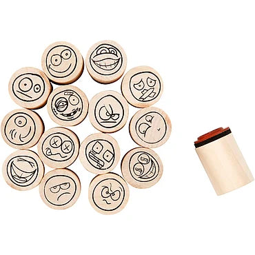 Deco Art Stempels Lachgezicht