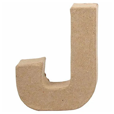 Letter Papier-maché - J