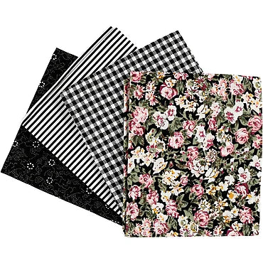 Patchwork Stof Zwart 45x55cm