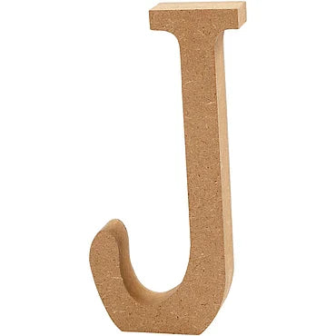 Letter J MDF 13cm