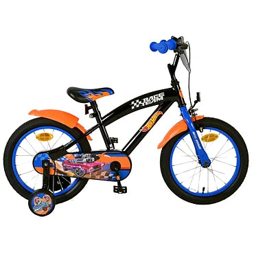 Hot Wheels Fiets - 16 inch - Zwart Oranje Blauw