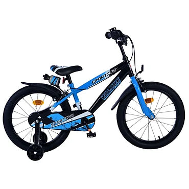 Volare Sportivo Fiets - 18" - Blauw Zwart - Twee Handremmen
