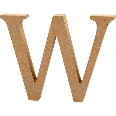 Letter W MDF 8cm