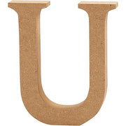 Letter U MDF 13cm