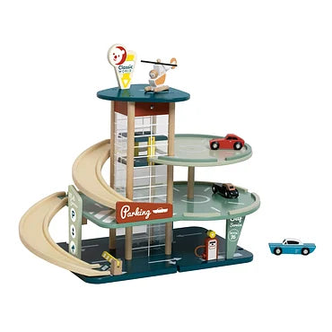 Classic World Houten Vintage Garage met Auto's