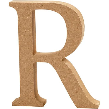 Letter R MDF 13cm