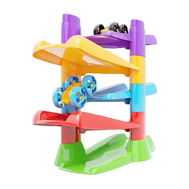 Quercetti Racebaan met Flip Auto's