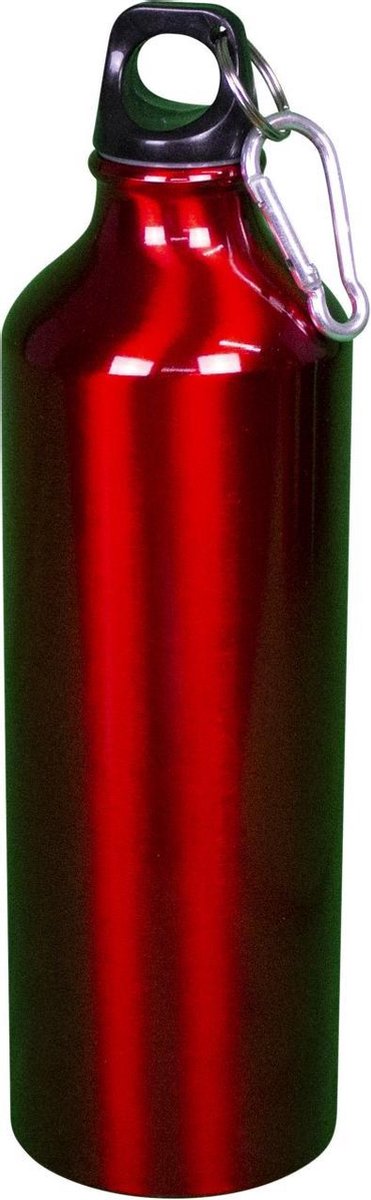 Aluminium fles 750 ml rood