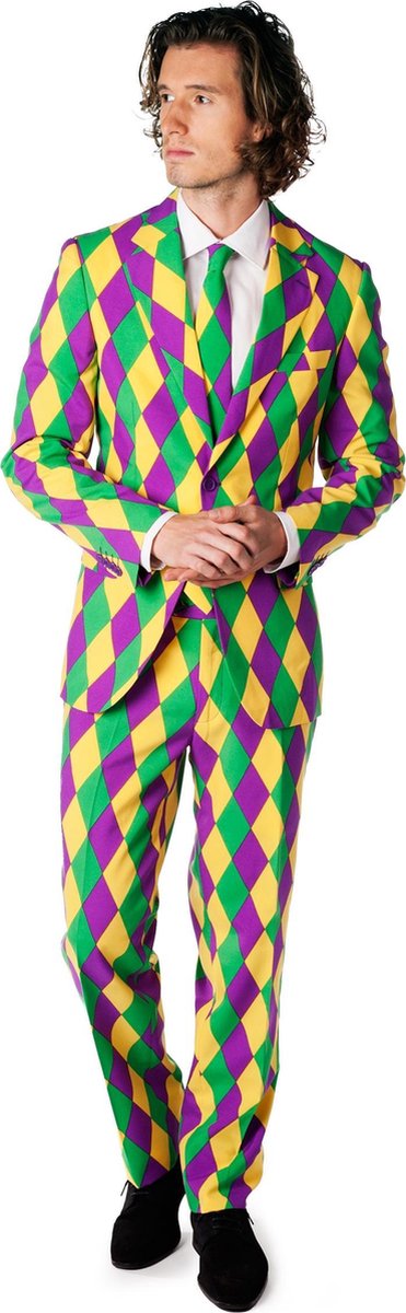 OppoSuits Harleking - Mannen Kostuum - Gekleurd - Carnaval - Maat 52
