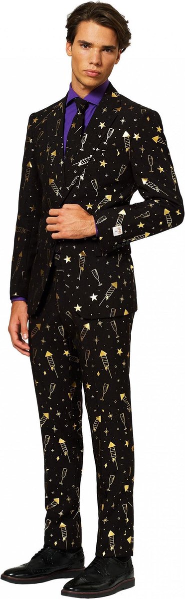OppoSuits Fancy Fireworks - Mannen Kostuum - Gekleurd - Feest - Maat 50